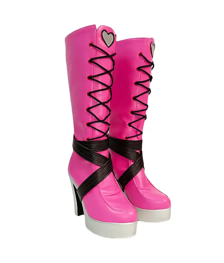 Monster High Draculaura Pink Shoes Cosplay Boots - Image 3