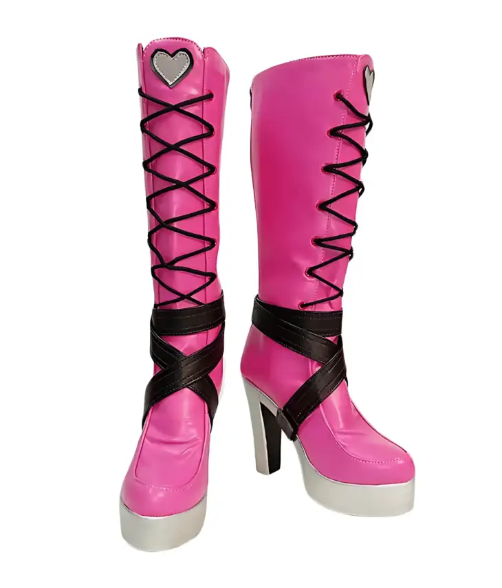Monster High Draculaura Pink Shoes Cosplay Boots - Image 2