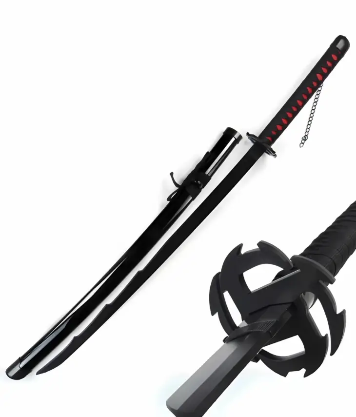 Death Sword Kurosaki Ichigo Zanyue Wuyue Xinyue cos anime props Japanese bamboo sword unsharpened ABS type - Image 2