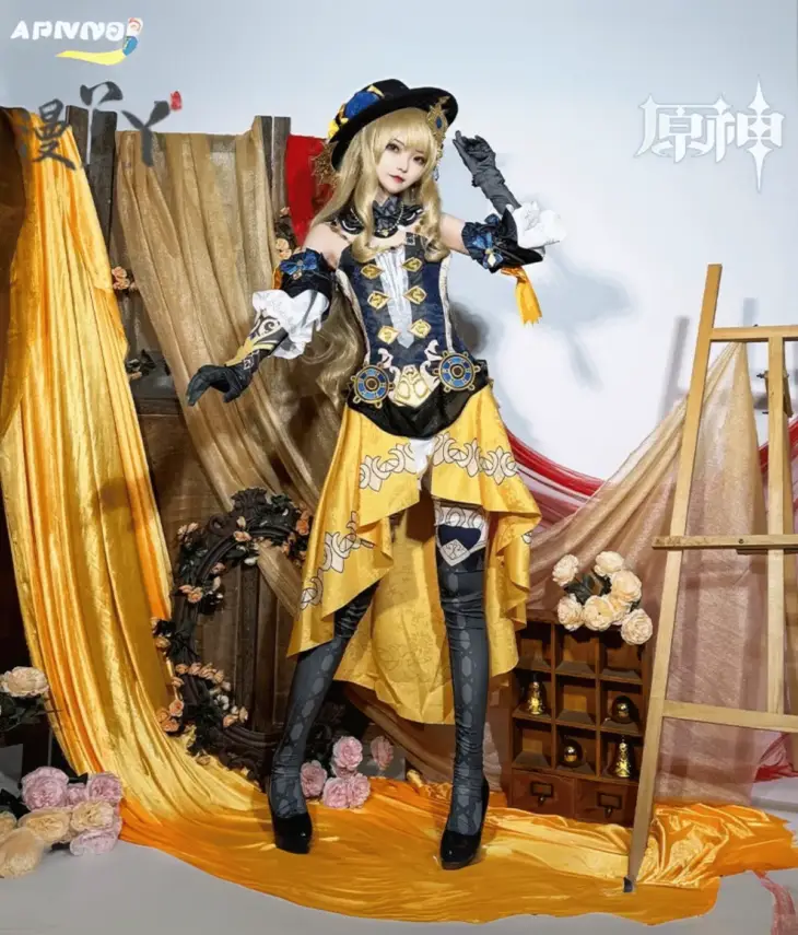 Genshin Impact Navia Fontaine Cosplay Costume - Image 16