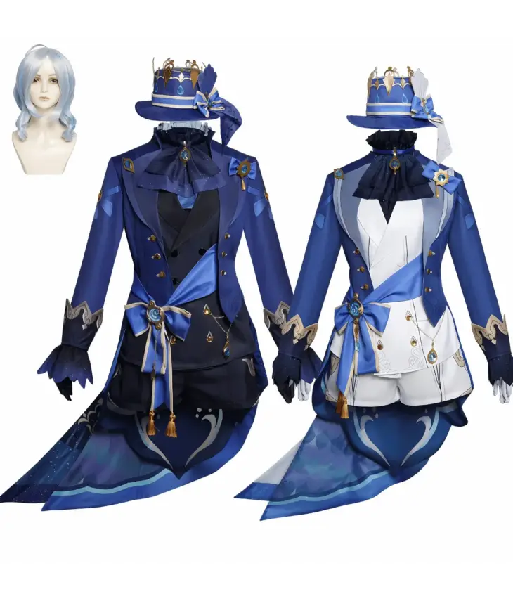 Genshin Impact Focalors Furina Cosplay Costume - Image 2