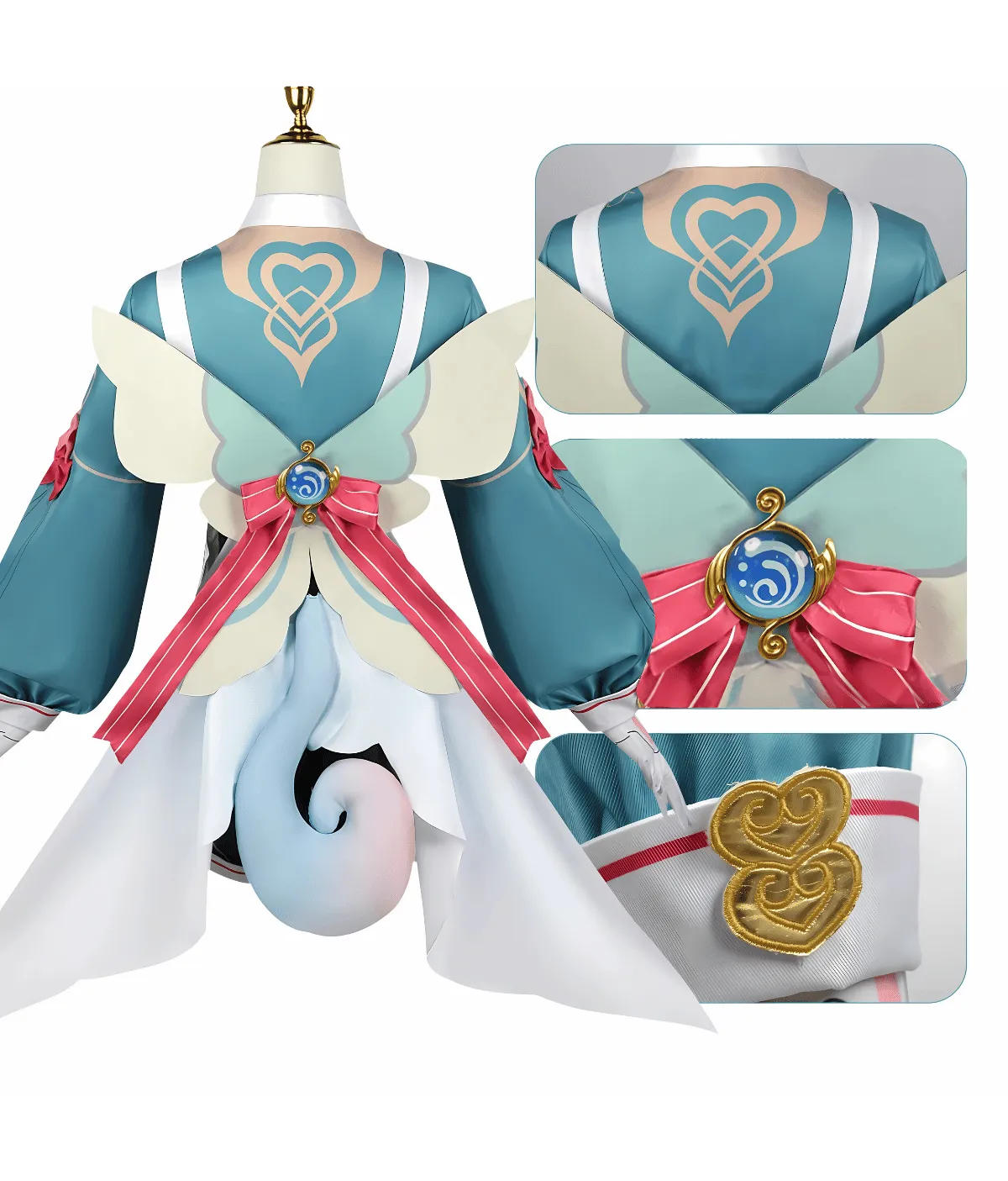 Genshin Impact Sigewinne Fontaine Cosplay Costume - Image 4