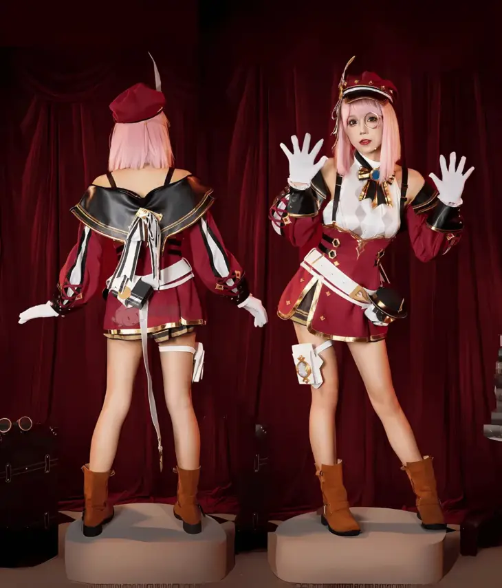 Genshin Impact Charlotte Fontaine Cosplay Costume - Image 3