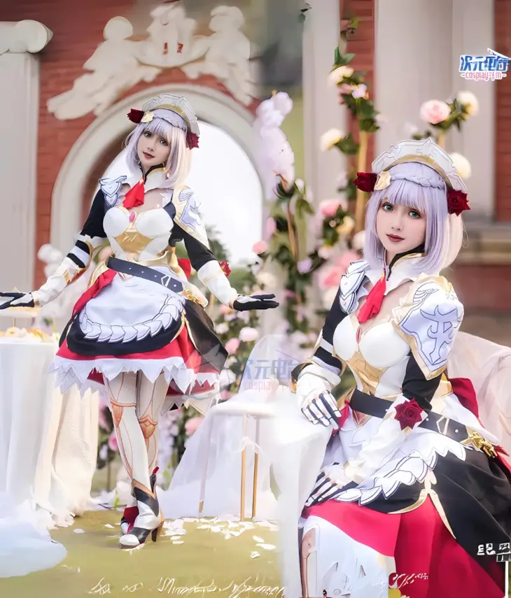 Genshin Impact Noelle Uniform Cosplay Costume - Image 2