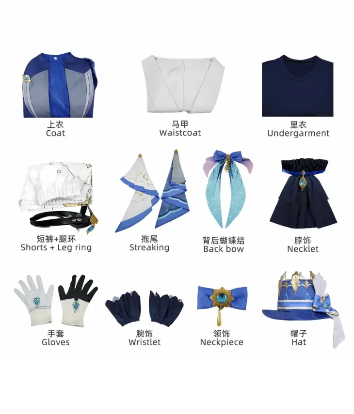 Genshin Impact Focalors Furina Cosplay Costume - Image 12