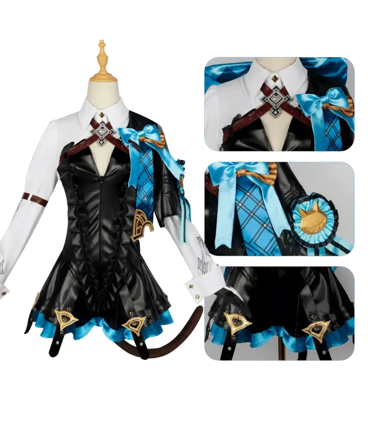 Genshin Impact Lynette Cosplay Costume - Image 6