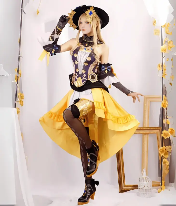 Genshin Impact Navia Fontaine Cosplay Costume - Image 3