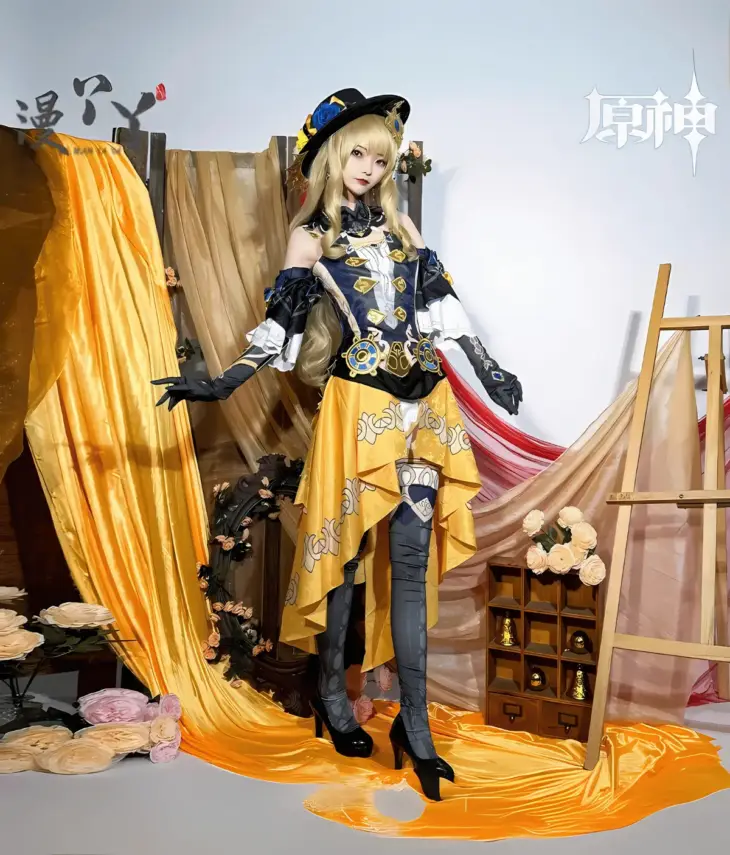 Genshin Impact Navia Fontaine Cosplay Costume - Image 4