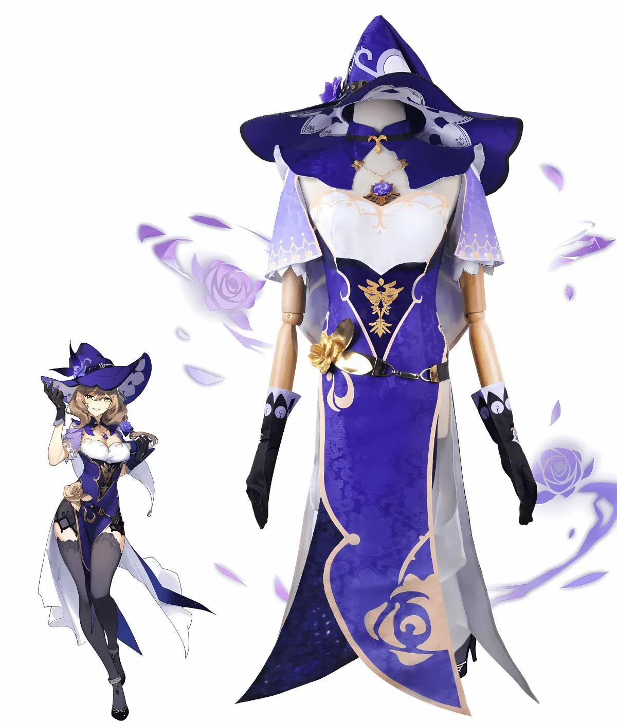 Genshin Impact Lisa Cosplay Costume - Image 3