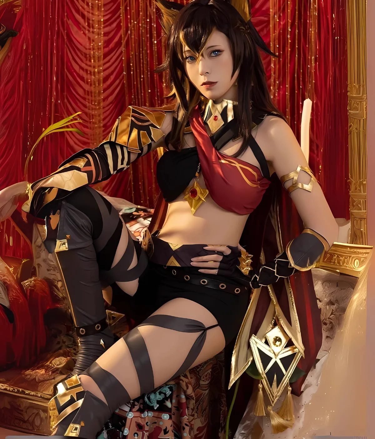 Game Genshin Impact Sumeru Dehya Cosplay Costume - Image 11