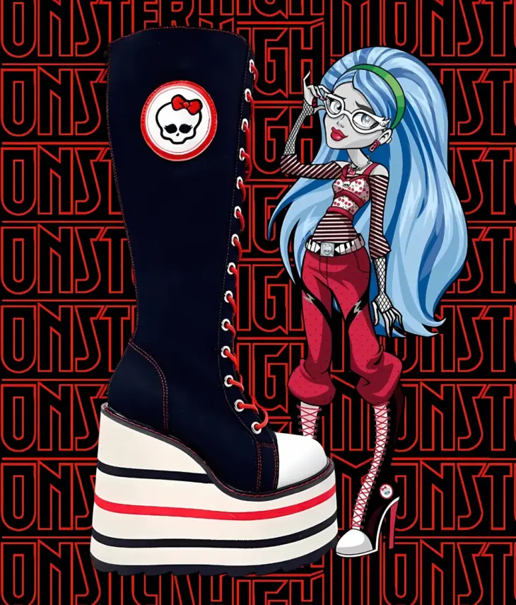 GHOUL - BLACK/WHITE BOOTS - Image 8