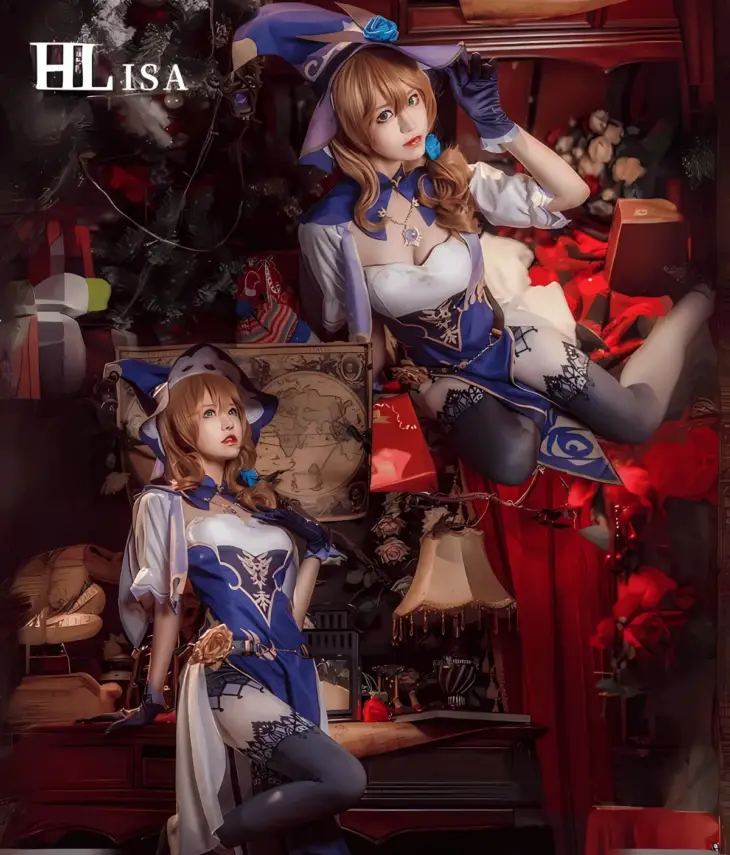 Genshin Impact Lisa Cosplay Costume - Image 2