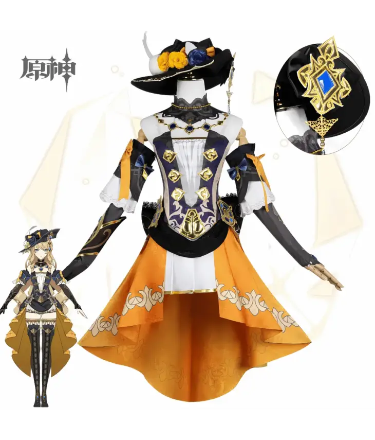 Genshin Impact Navia Fontaine Cosplay Costume - Image 12