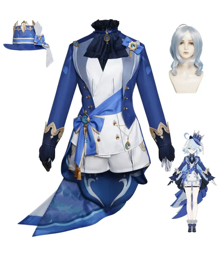 Genshin Impact Focalors Furina Cosplay Costume - Image 6