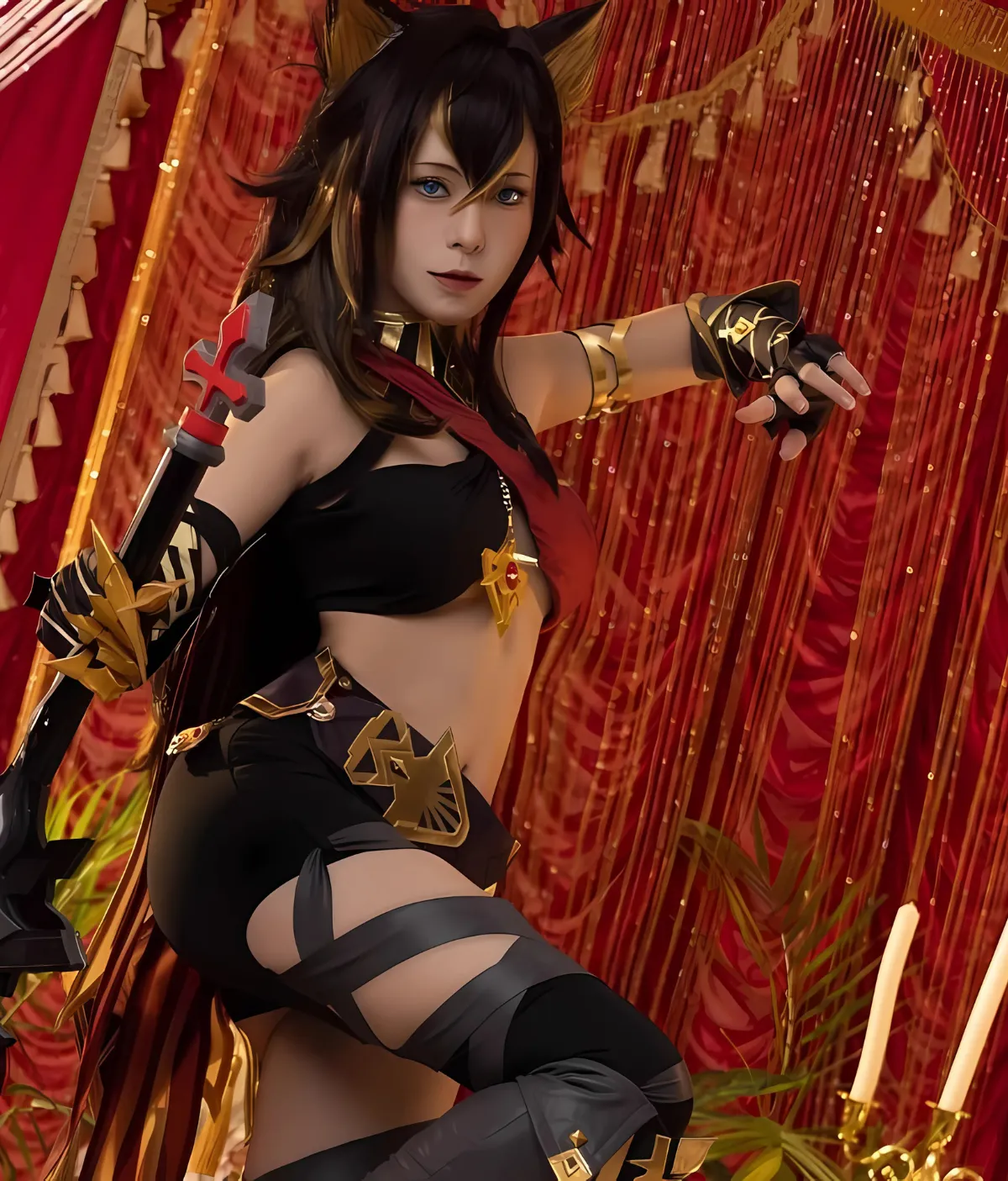 Game Genshin Impact Sumeru Dehya Cosplay Costume - Image 5