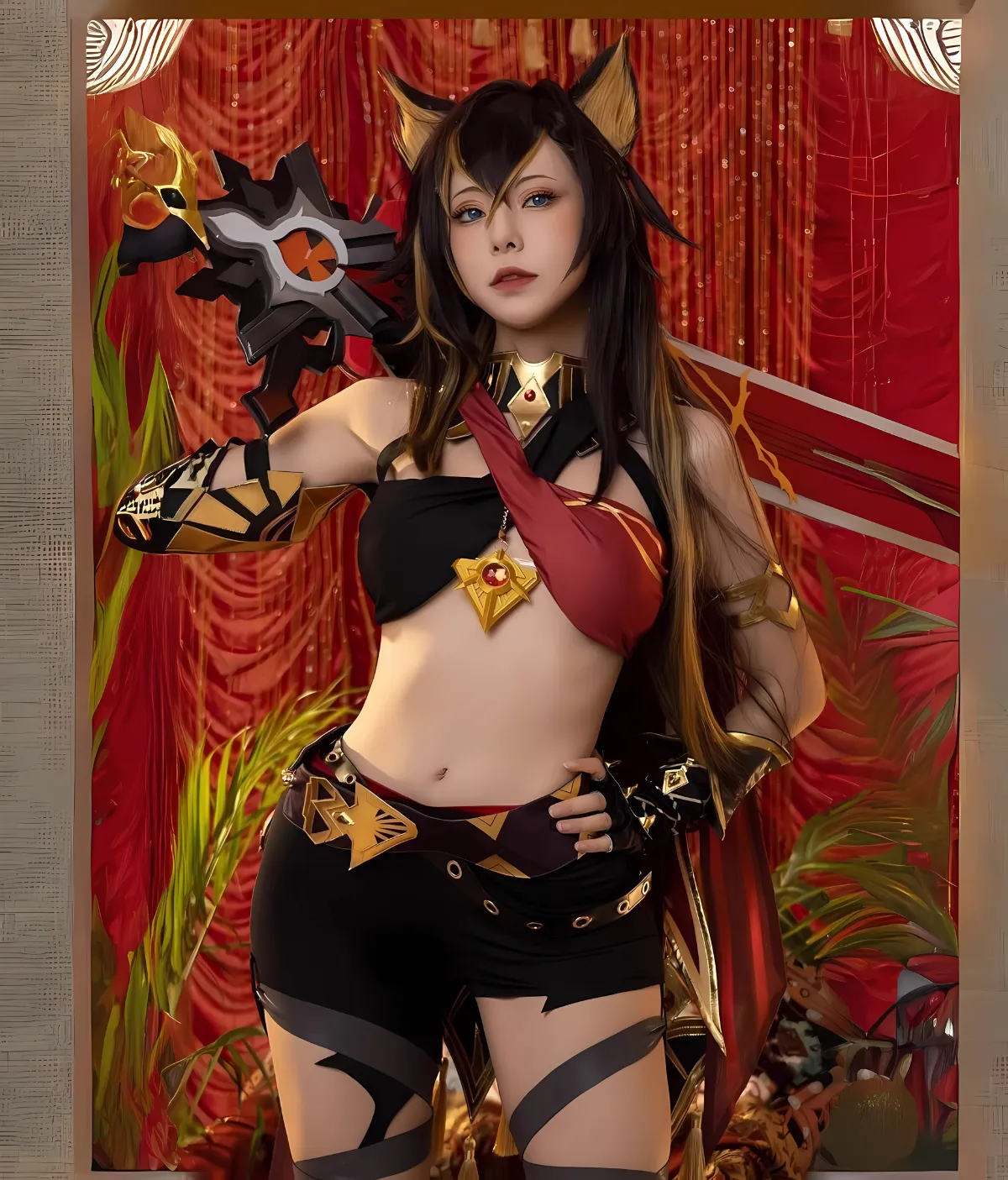 Game Genshin Impact Sumeru Dehya Cosplay Costume - Image 3