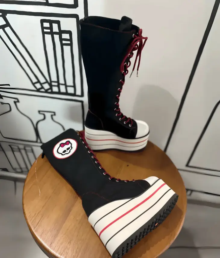 GHOUL - BLACK/WHITE BOOTS - Image 6