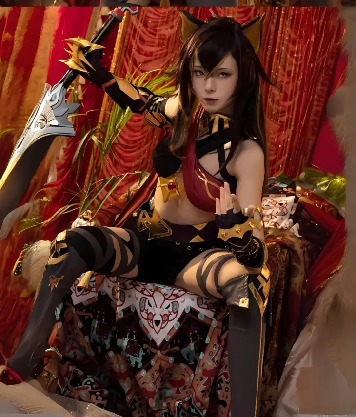 Game Genshin Impact Sumeru Dehya Cosplay Costume - Image 2