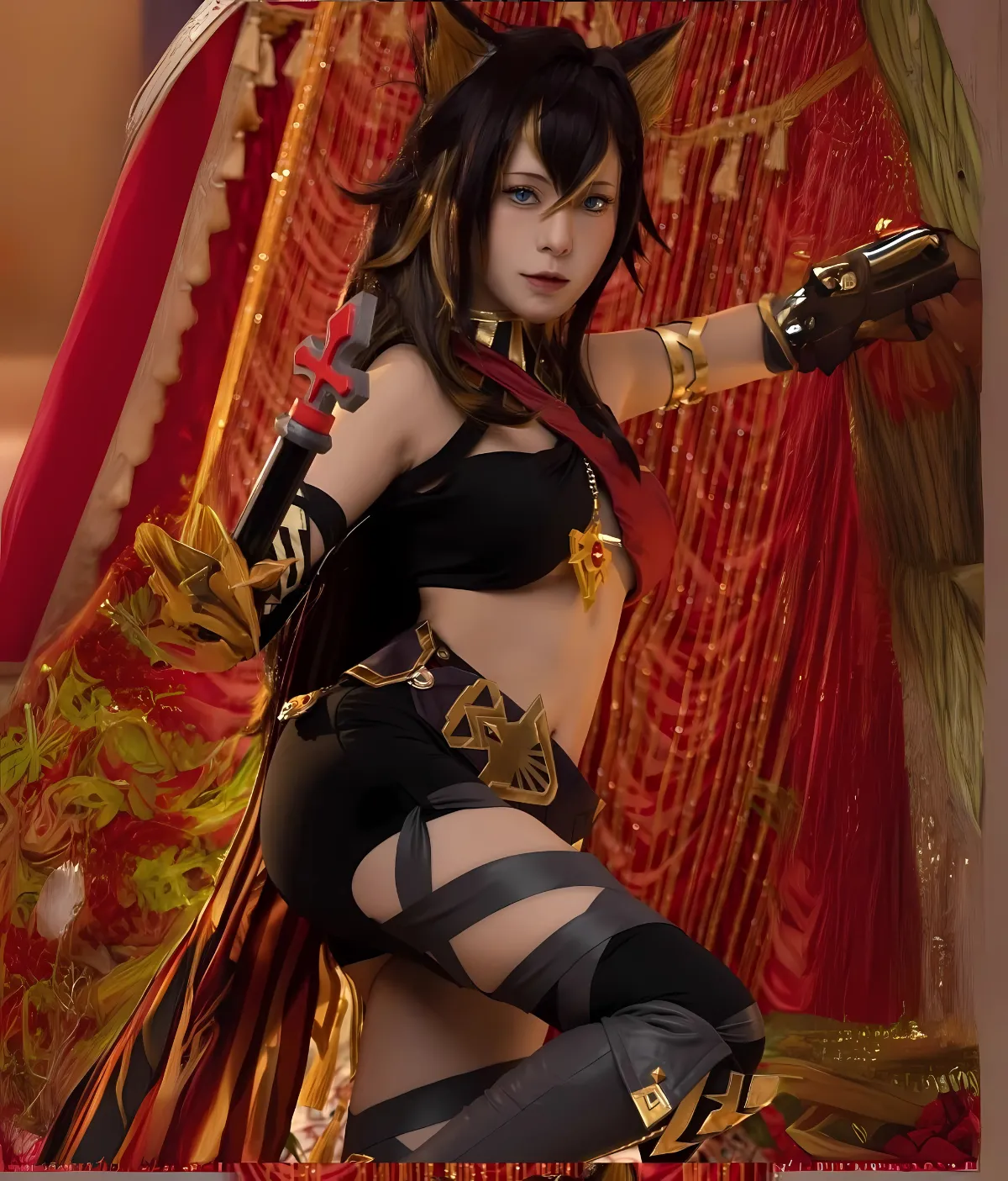 Game Genshin Impact Sumeru Dehya Cosplay Costume - Image 4