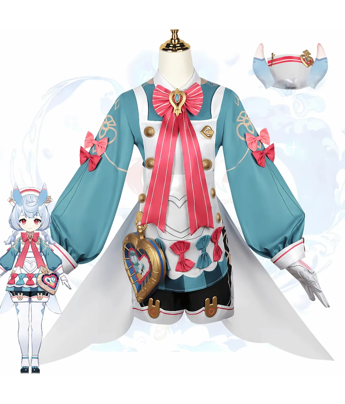 Genshin Impact Sigewinne Fontaine Cosplay Costume