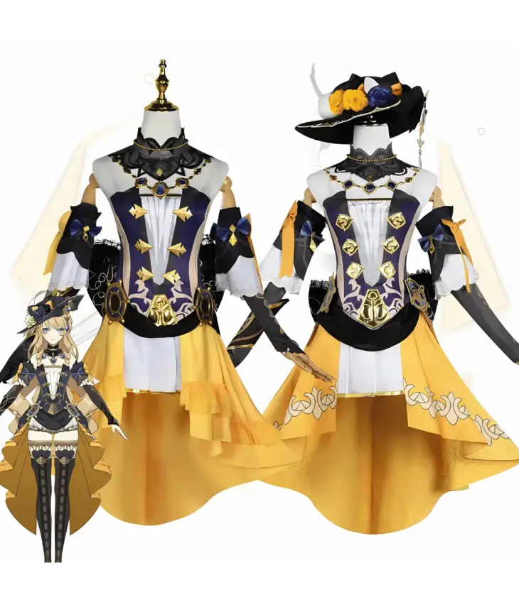 Genshin Impact Navia Fontaine Cosplay Costume