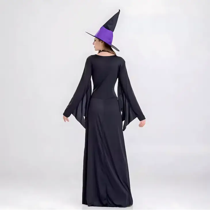 Halloween Witch Long Dress Cosplay Costume - Image 5