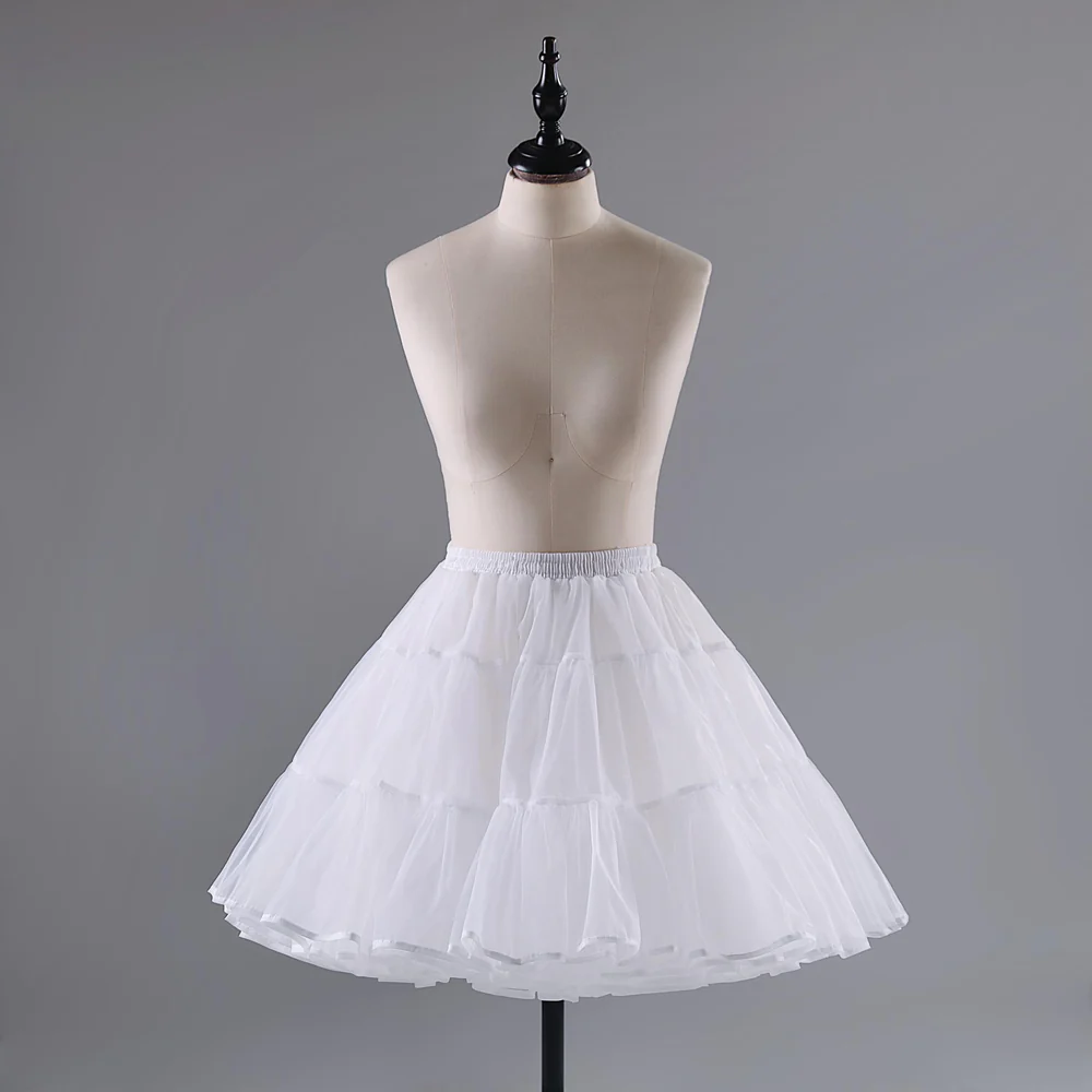 Noloria - 17.7" (45 cm) Organza Hoopless Lolita Puffy Petticoat - Image 6