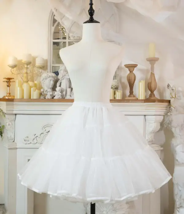 Noloria - 17.7" (45 cm) Organza Hoopless Lolita Puffy Petticoat