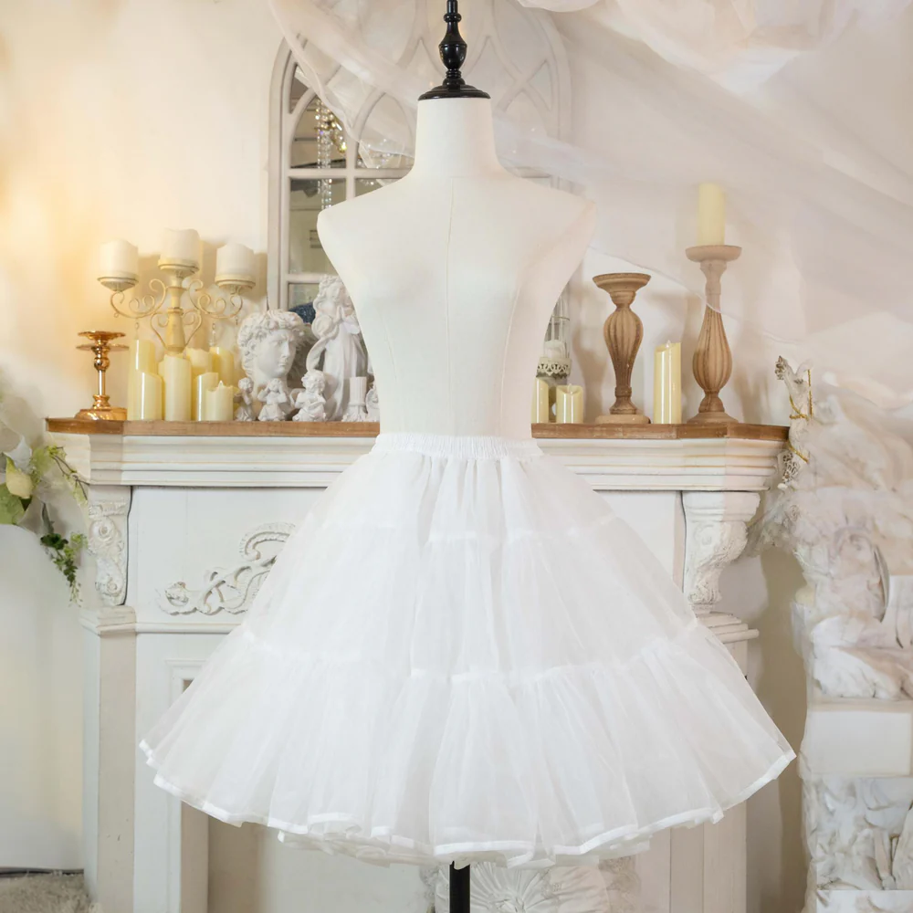 Noloria - 17.7" (45 cm) Organza Hoopless Lolita Puffy Petticoat