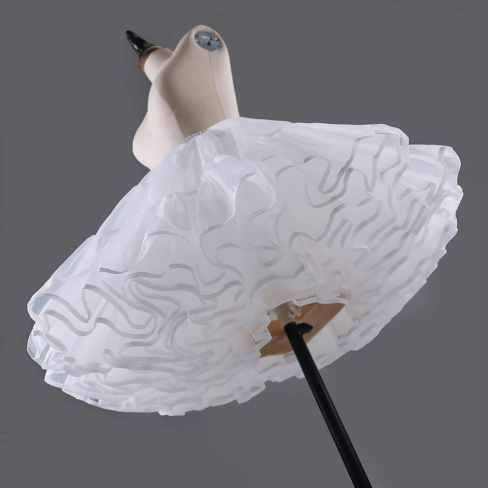 Noloria - 17.7" (45 cm) Organza Hoopless Lolita Puffy Petticoat - Image 11