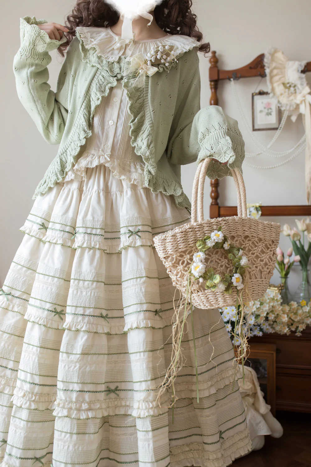 MIST - Nainai - Vintage Lolita Knitted Cardigan - Image 5