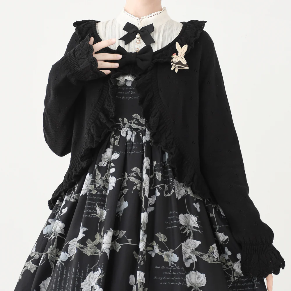 MIST - Nainai - Vintage Lolita Knitted Cardigan - Image 3