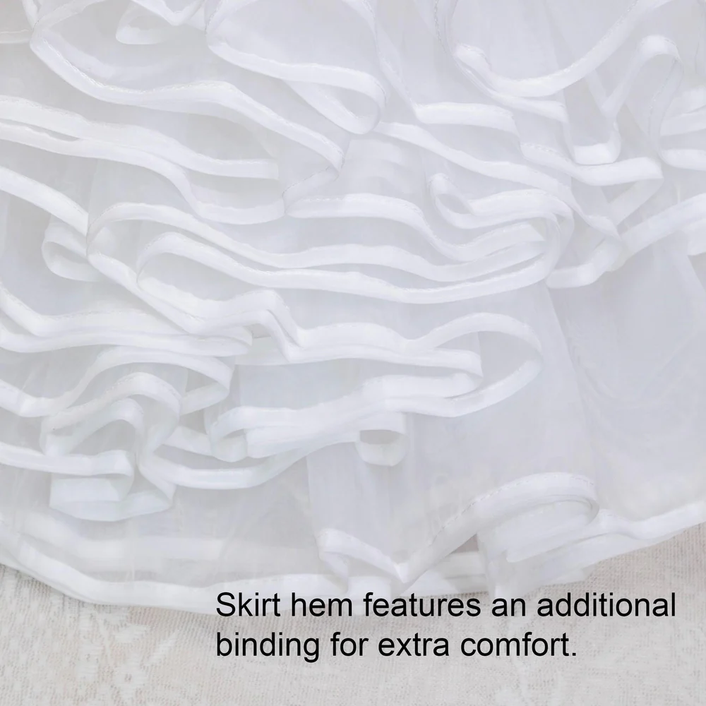 Noloria - 17.7" (45 cm) Organza Hoopless Lolita Puffy Petticoat - Image 12